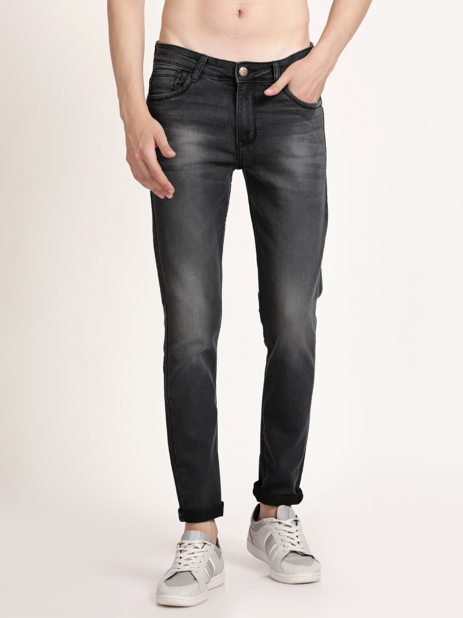 Black Denim Slim Fit Jeans for Men – G O O S E B E R Y®