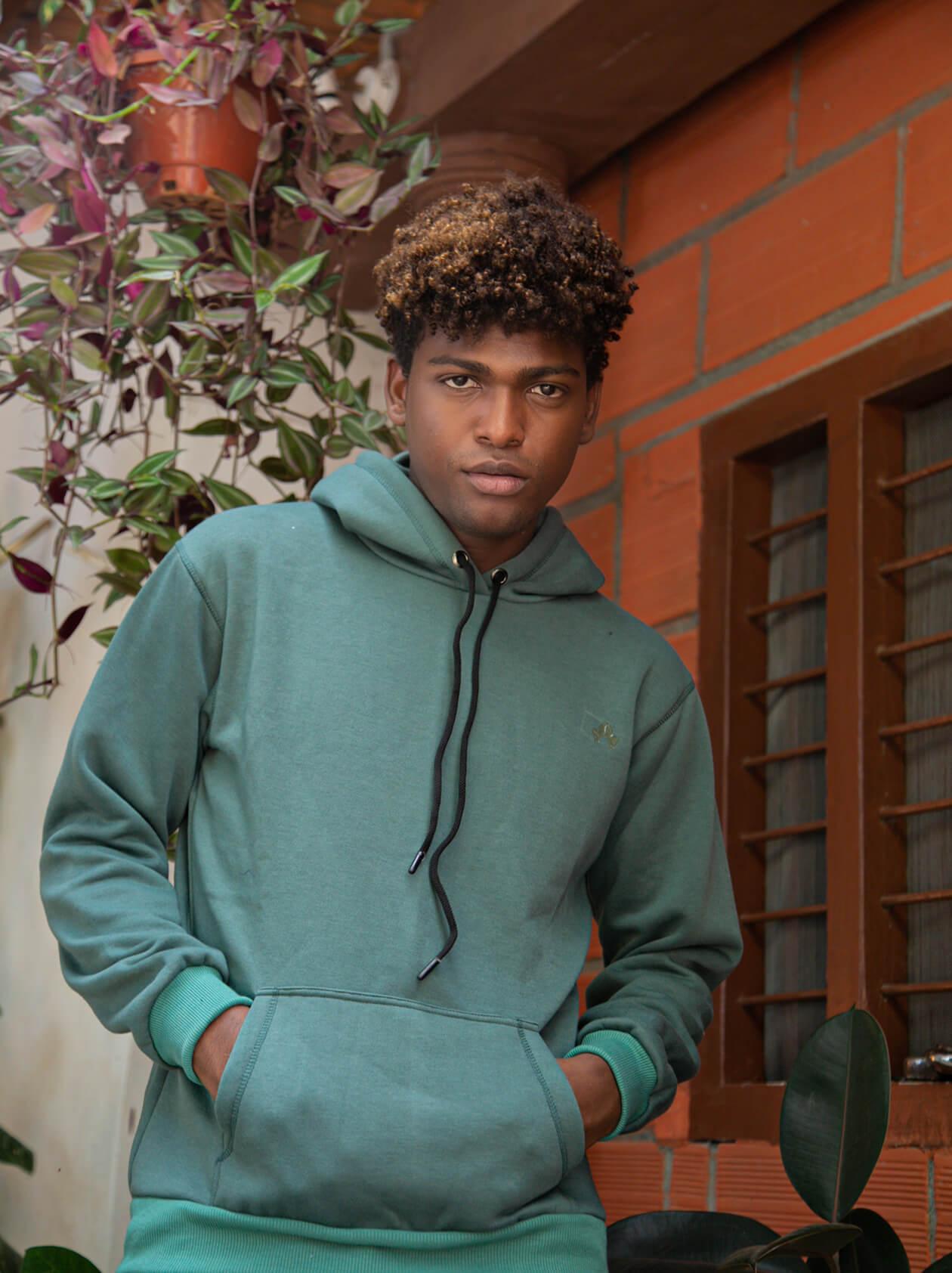 Mens light green discount hoodie