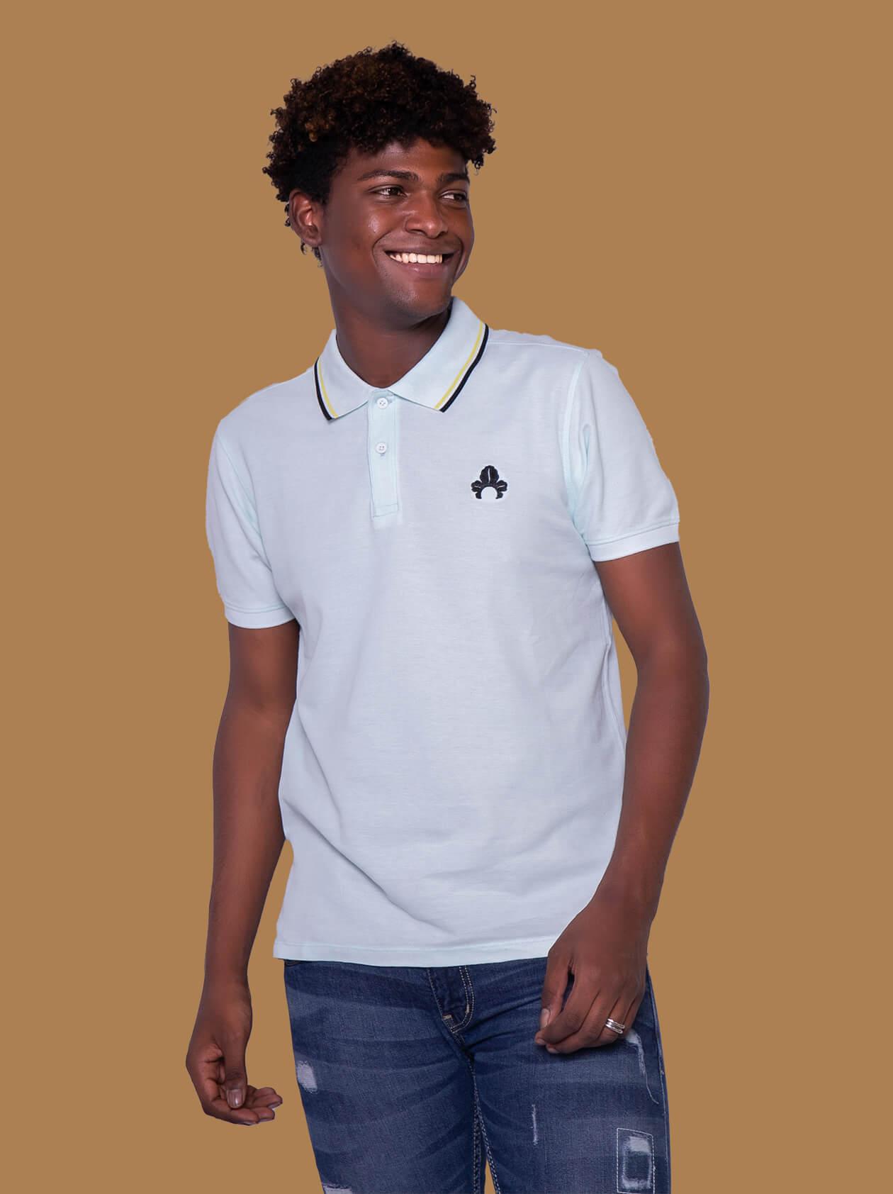 White polo t outlet shirt men